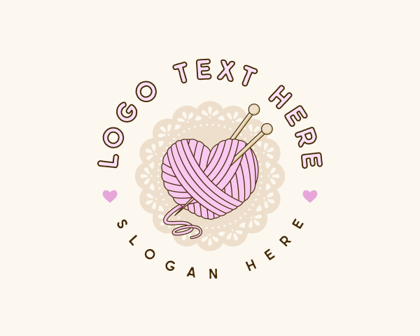 Knitting logo example 4