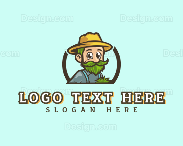 Lawn Gardener Farmer Logo