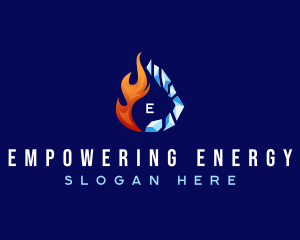 Hot Cold Thermal Ventilation logo design