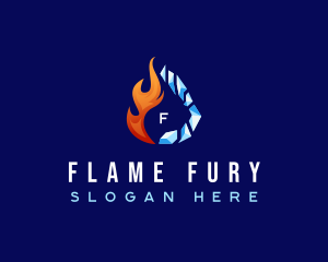 Hot Cold Thermal Ventilation logo design