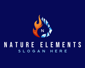 Hot Cold Thermal Ventilation logo design