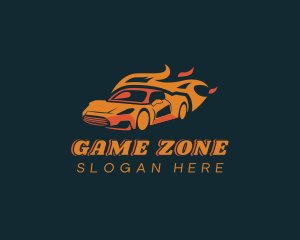 Flaming Sports Car Race logo