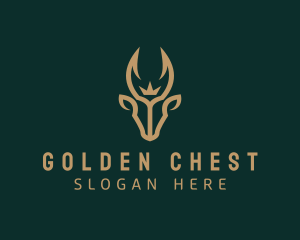 Golden Crown Goat logo design