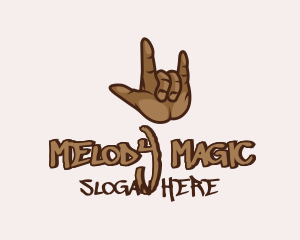 Hiphop Hand Symbol Logo