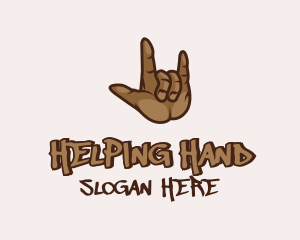 Hiphop Hand Symbol logo design