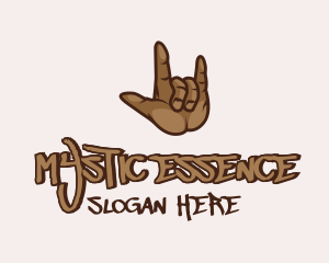 Hiphop Hand Symbol logo design