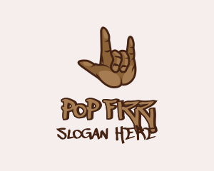 Hiphop Hand Symbol logo design