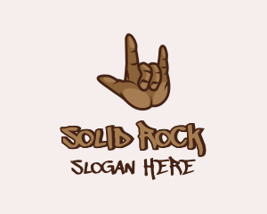 Hiphop Hand Symbol logo design