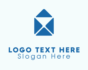 Blue Mail Envelope logo