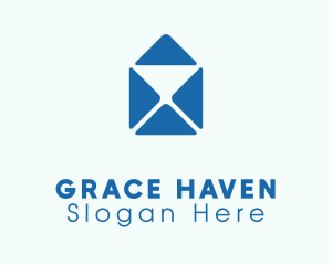 Blue Mail Envelope Logo