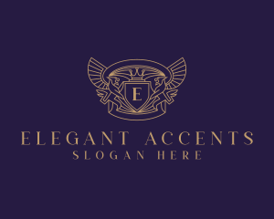 Elegant Griffin Heraldry logo design