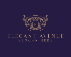 Elegant Griffin Heraldry logo design