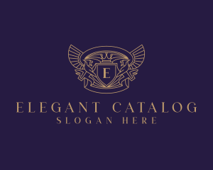 Elegant Griffin Heraldry logo design