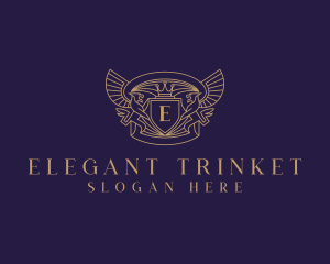 Elegant Griffin Heraldry logo design