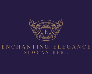 Elegant Griffin Heraldry logo design