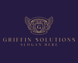 Elegant Griffin Heraldry logo