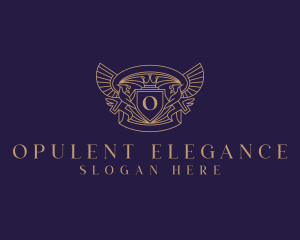 Elegant Griffin Heraldry logo design