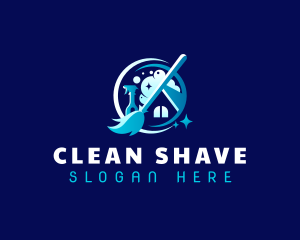 Cleaning Maintenance Janitorial logo design