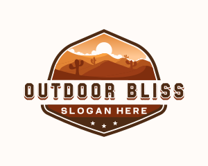 Western Desert Dunes logo design