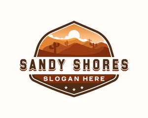 Western Desert Dunes logo design