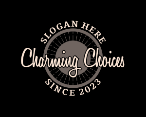 Retro Script Style logo