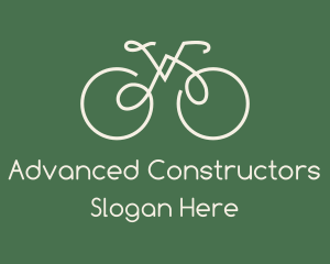 Green Bicycle Bike logo design