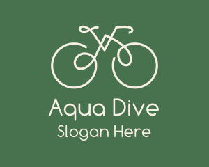 Green Bicycle Bike logo design