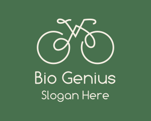 Green Bicycle Bike logo design