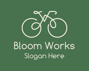 Green Bicycle Bike logo design