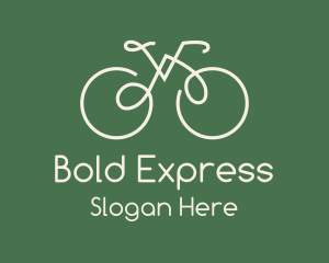 Green Bicycle Bike logo design