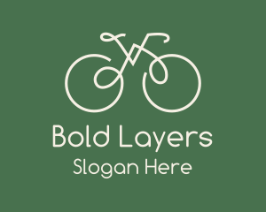 Green Bicycle Bike logo design