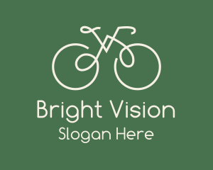 Green Bicycle Bike logo design