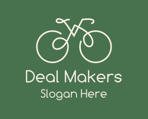 Green Bicycle Bike logo design