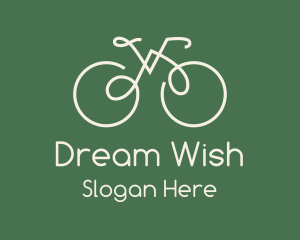 Green Bicycle Bike logo design