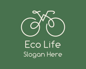 Green Bicycle Bike logo design