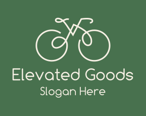 Green Bicycle Bike logo design