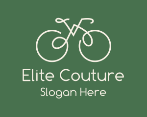 Green Bicycle Bike logo design