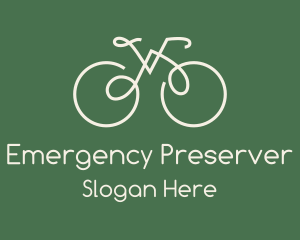 Green Bicycle Bike logo design