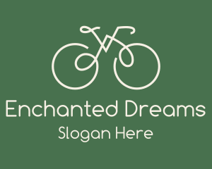 Green Bicycle Bike logo design