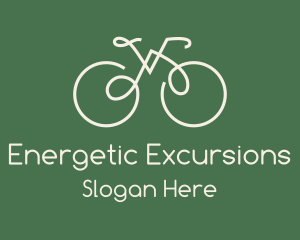 Green Bicycle Bike logo design