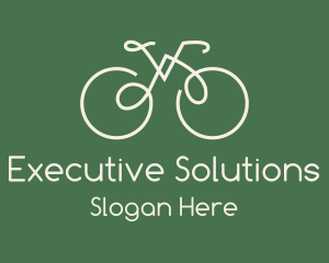 Green Bicycle Bike logo design