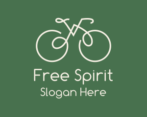 Green Bicycle Bike logo design