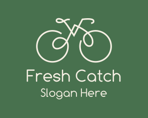 Green Bicycle Bike logo design