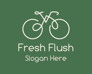 Green Bicycle Bike logo design