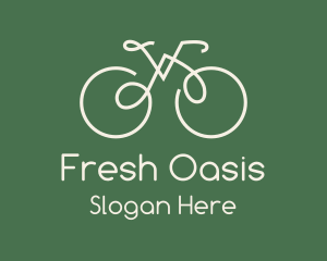 Green Bicycle Bike logo design