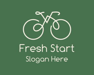 Green Bicycle Bike logo design