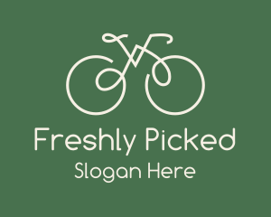 Green Bicycle Bike logo design