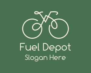 Green Bicycle Bike logo design