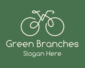 Green Bicycle Bike logo design