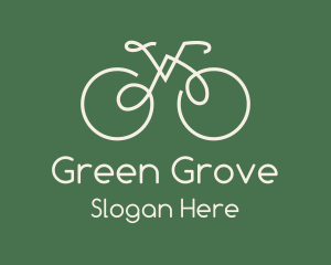 Green Bicycle Bike logo design